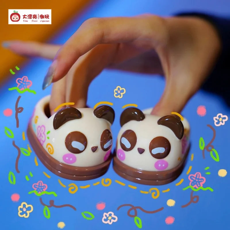 2025 New Baby Three 400% Special Doll Slippers Shoes Vinyl Blind Box Trendy Play Cute Doll Dress Up Accessories Products Gifts