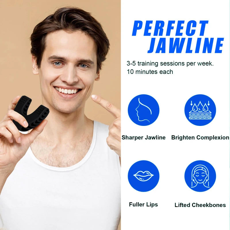 40/50/60LBS Silicone U Shape Jaw Line Exerciser Face Facial Muscle Trainer Neck Toning Jawline Jaw Chew Double Chin Reducer