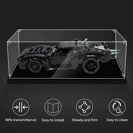 Acrylic Display Case For 76328 Classic Tv Series Batmobile, 42127 Batmobile, 21054 The White House Or 42126 F-150 Raptor,
