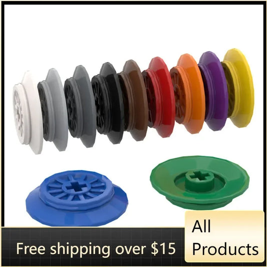 20PCS MOC 57999 Train Wheel Building Blocks DIY Train Vehicle Accessories Stacking Bricks Educational Toys for Kids