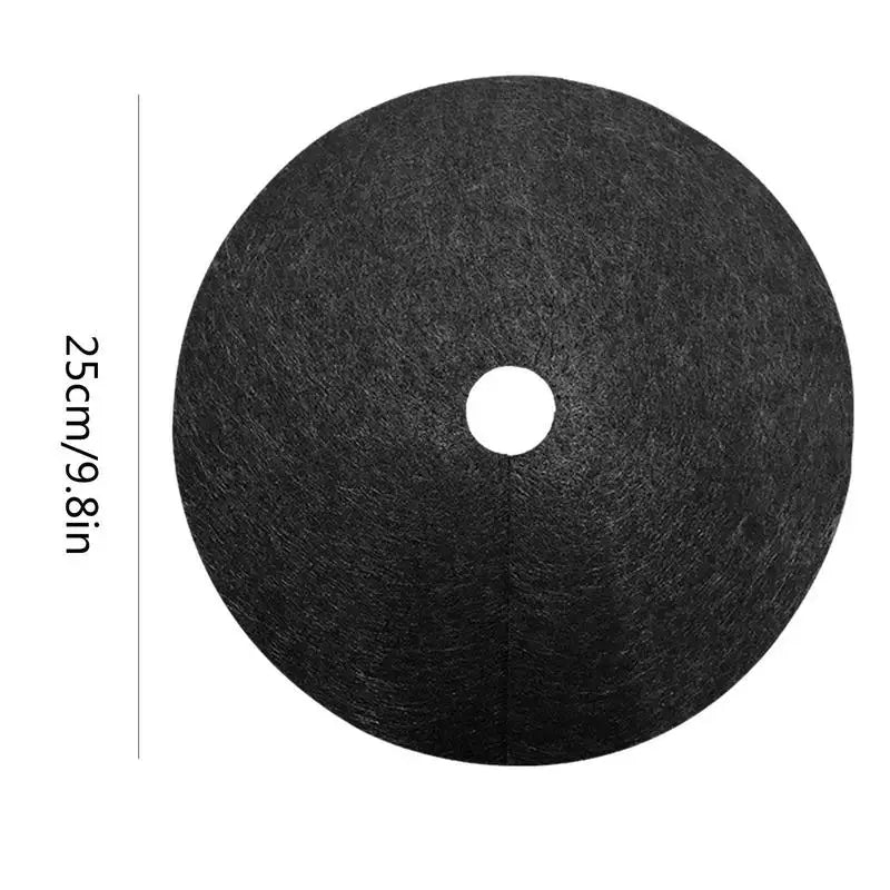 10pcs Weeds Barrier Mats Non Woven Tree Mulch Ring Thickened Tree Protectors Mat Black Mulch Reusable Tree Rings Landscaping