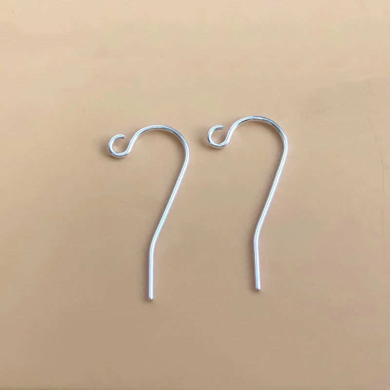 925 Sterling Silver Sparkle Ear Wire French Ear Wire Loop Ear Components Wholesale Jewelry Findings
