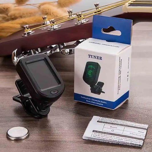 1Pcs Guitar Tuner For All Instruments Clip on Electronic Tuner for Guitar Bass Ukulele Violin Mandolin Banjo