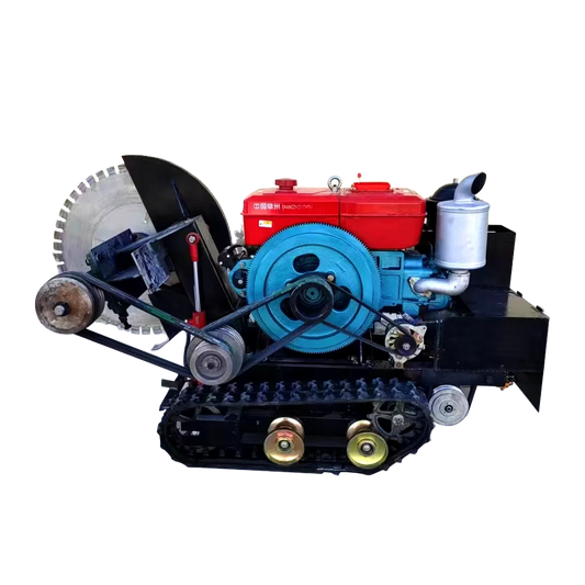 Construction Crawler Road Cutting Machine  Double Blade Concrete Cutting Machine