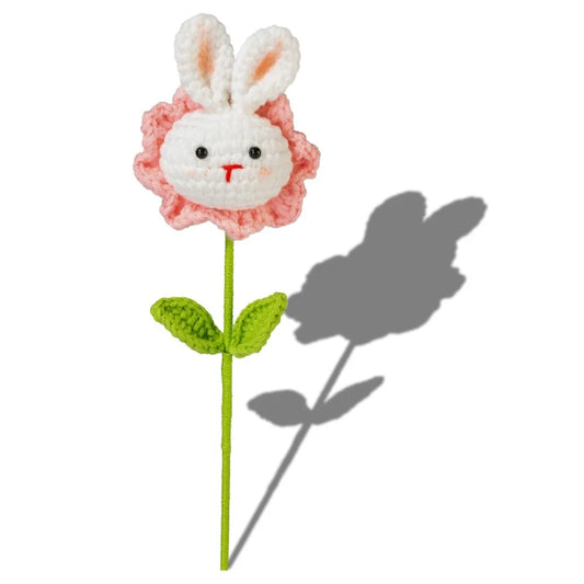 Doctoral Hats Graduation Knitted Flower Artificial Woven Hand Woven Yarn Crochet Flower Bouquet Fake DIY Knitted Flower