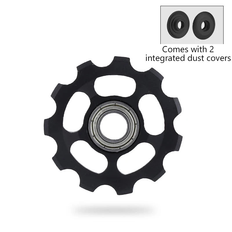 11T MTB Bicycle Rear Derailleur Jockey Wheel Waterproof Durable Ceramic Bearing Pulley AL7075 Road Bike Guide Roller Idler 5mm