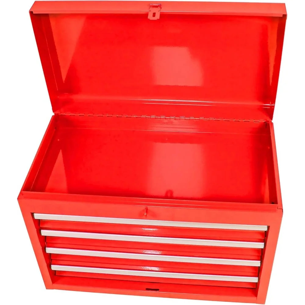 5-Drawer Tool Chest Rolling Organizer with Lockable Wheels Sliding Drawers Detachable Top Adjustable Shelf Tool Storage Cabinet