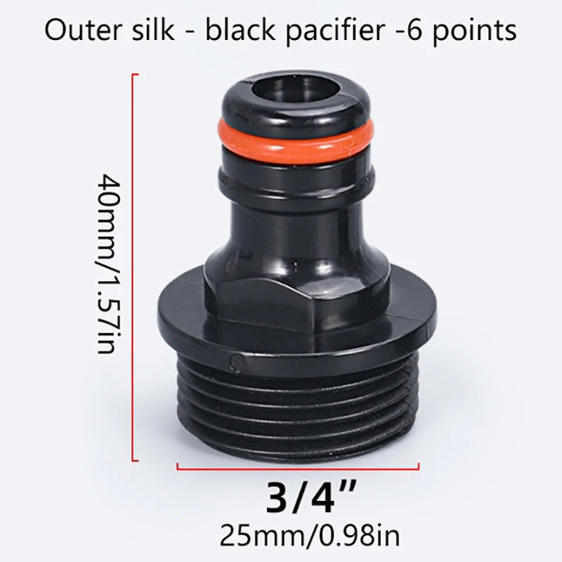 1 PC Pacifier Quick Connector Garden Hose Quick Connector Irrigation Water Connector