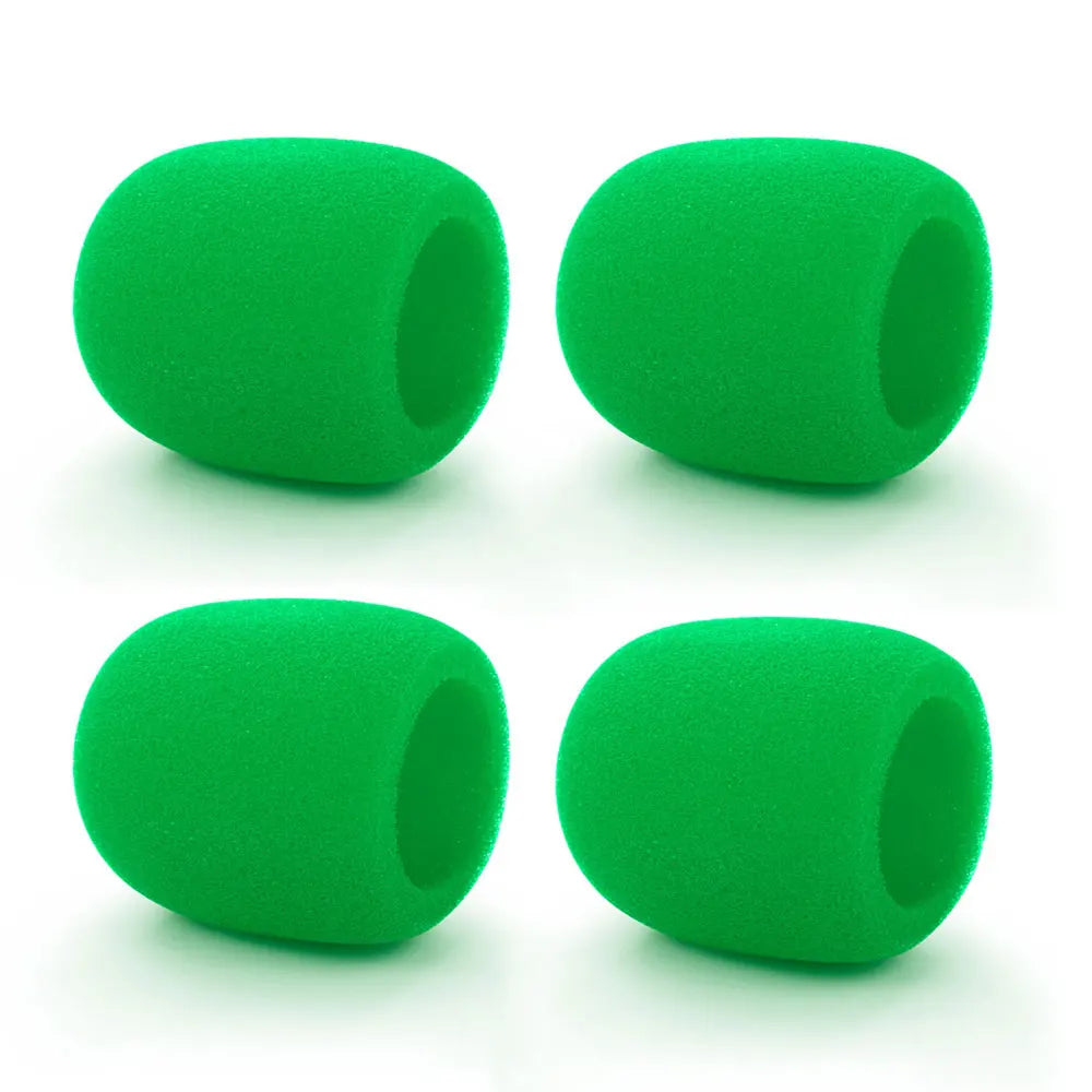 4PCS Microphone Foam Covers, Thick Handheld Stage Microphone Cover Foam Karaoke DJ Microphone Covers Disposable