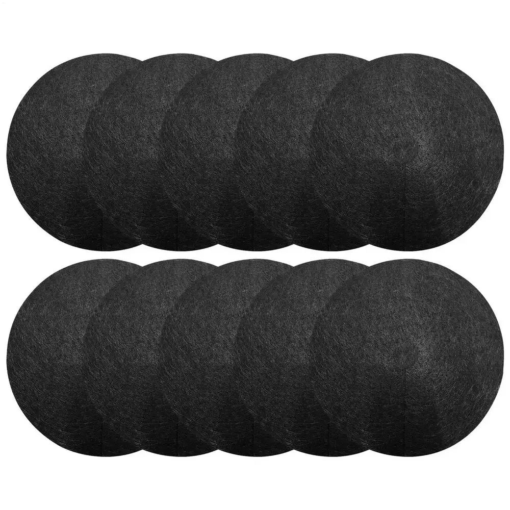 10pcs Weeds Barrier Mats Non Woven Tree Mulch Ring Thickened Tree Protectors Mat Black Mulch Reusable Tree Rings Landscaping