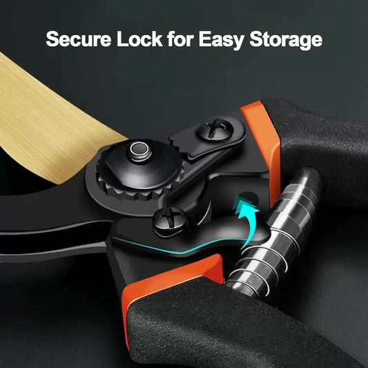 8.5" Bypass Pruning Shears for Garden, Heavy-Duty Garden Clippers,Tree Trimmers , With Sharp SK5 Blade and Soft Cushioned Handle