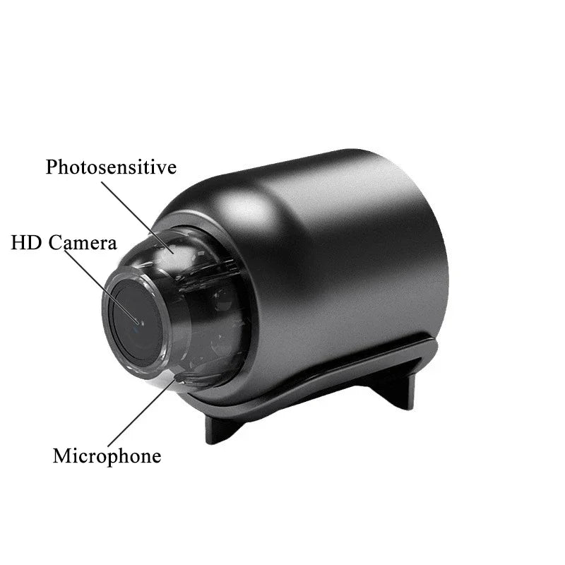 1080P Mini WiFi Camera with HD Night Vision, Home X5 Remote Monitoring for Kids, Pets, and Safety - Great Gift Idea